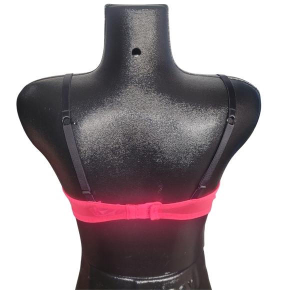 La Senza 'The Show Off' Lace Push-Up Bra in Vibrant Pink 34D - Picture 3 of 4